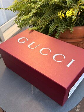 Authentic Gucci Burgundy Empty Shoe Storage Box 15”x8.5”x5.5”